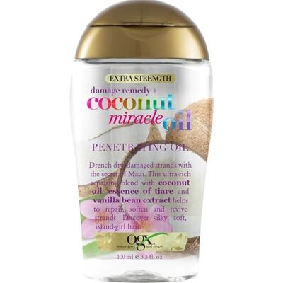 OGX Coconut Miracle Oil Penetrerende haarolie voor droog haar, extra sterk, 100 ml OGX Coconut Miracle Oil Penetrerende haarolie voor droog haar, extra sterk, 100 ml