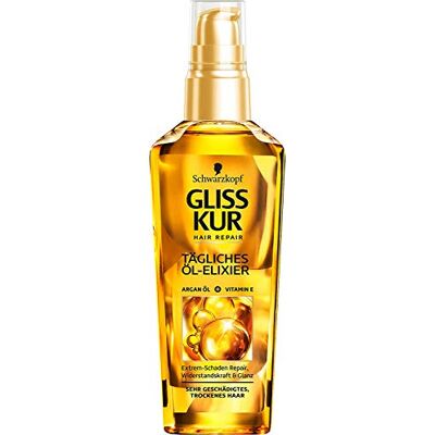 Gliss Kur Ultimate Repair Dagelijkse Olie Elixir 1 Pack (1 x 75 ml) Gliss Kur Ultimate Repair Dagelijkse Olie Elixir 1 Pack (1 x 75 ml)