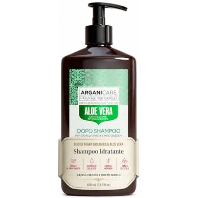 Arganicare Aloë Vera-serie revitaliserende conditioner aloë vera hydrateert en versterkt intensief glanseffect hoge bescherming dof zeer droog en krullend haar 400 ml Arganicare Aloë Vera-serie revitaliserende conditioner aloë vera hydrateert en versterkt intensief glanseffect hoge bescherming dof zeer droog en krullend haar 400 ml