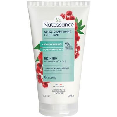Natessance Versterkende ontwarrende conditioner Ricinus & plantaardige keratine Natessance Versterkende ontwarrende conditioner Ricinus & plantaardige keratine