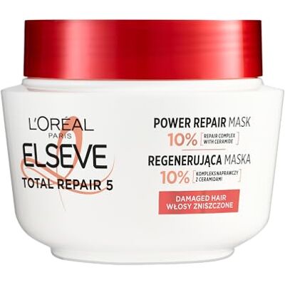 L'Oreal Paris L'Oréal Paris Hair Care Elseve Total Repair 5 Regenererend masker voor beschadigd haar, 300 ml L'Oreal Paris L'Oréal Paris Hair Care Elseve Total Repair 5 Regenererend masker voor beschadigd haar, 300 ml