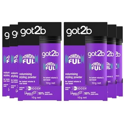 Got2B Schwarzkopf POWDER'ful Volumising Styling Powder 10 g 6 stuks van Schwarzkopf Got2B Schwarzkopf POWDER'ful Volumising Styling Powder 10 g 6 stuks van Schwarzkopf