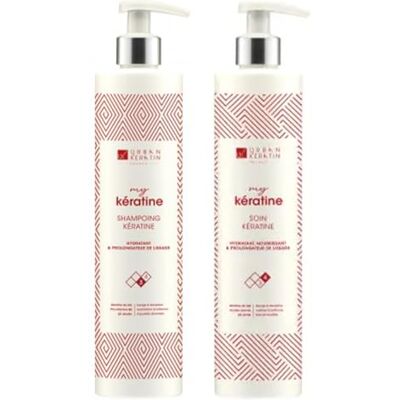 Urban Keratin Keratine Urban Kit Sulfaatvrije shampoo Braziliaanse gladmakende verzorging (400 ml x 2) Made in France Urban Keratin Keratine Urban Kit Sulfaatvrije shampoo Braziliaanse gladmakende verzorging (400 ml x 2) Made in France