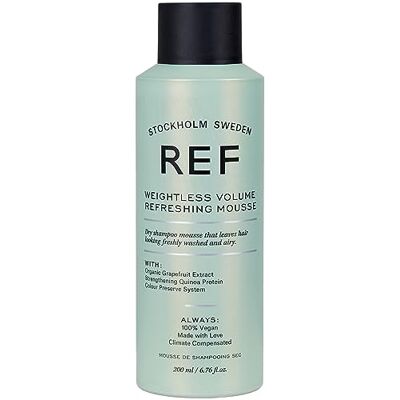 REF Weightless Volume reshing Mousse Droogshampoo Mousse 200 ml REF Weightless Volume reshing Mousse Droogshampoo Mousse 200 ml