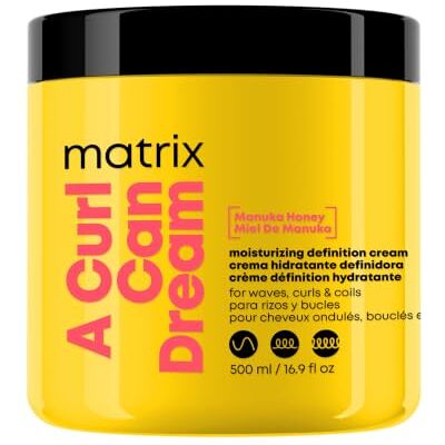 Matrix Vochtinbrengende crème voor krullend en krullend haar, met Met Manuka-honing, voor krullend haar, behoud van het patroon, definieert en hydrateert, vochtinbrengende crème Matrix Vochtinbrengende crème voor krullend en krullend haar, met Met Manuka-honing, voor krullend haar, behoud van het patroon, definieert en hydrateert, vochtinbrengende crème