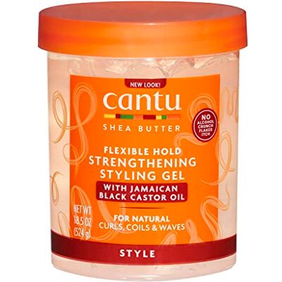 CANTU shea butter styling gel jamaicaanse zwarte beverolie 18,5oz/524g (strengthening) CANTU shea butter styling gel jamaicaanse zwarte beverolie 18,5oz/524g (strengthening)