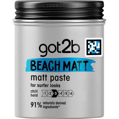 Got2B Schwarzkopf Beach Matt Surfer Look Matte Pasta, 100 ml Got2B Schwarzkopf Beach Matt Surfer Look Matte Pasta, 100 ml