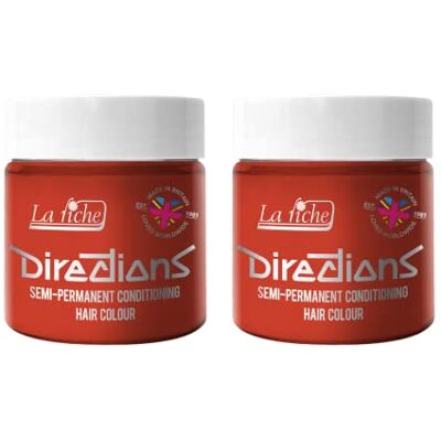 La Riche Directions Set van 2 semi-permanente haarverf, 100 ml, (Tangerine) La Riche Directions Set van 2 semi-permanente haarverf, 100 ml, (Tangerine)