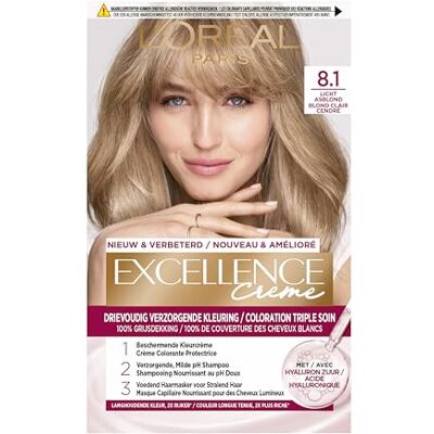 L'Oreal Paris Loreal Excellence 8.1 Licht Asblond L'Oreal Paris Loreal Excellence 8.1 Licht Asblond