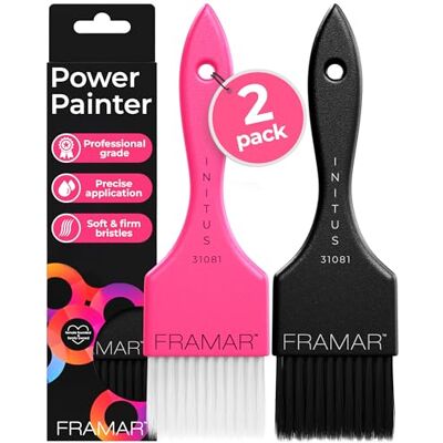 FRAMAR Haarverfkwast Set Haarverfkwast Kapperborstel, Kwast voor Haarverven, Haarverfset, Haarverfkwast, Haar Highlights Set, Verfkwast voor Haar 2-delige set FRAMAR Haarverfkwast Set Haarverfkwast Kapperborstel, Kwast voor Haarverven, Haarverfset, Haarverfkwast, Haar Highlights Set, Verfkwast voor Haar 2-delige set
