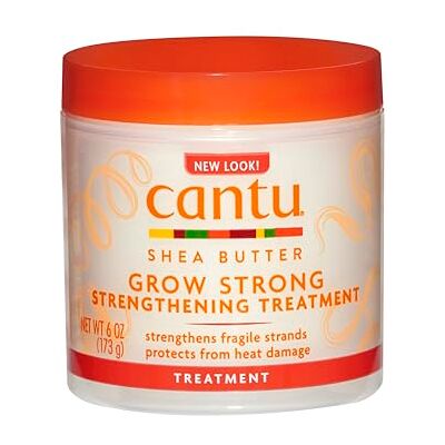 CANTU Grow Strong Strong Strengthening Treatment verzorgende crème voor broos haar, hydraterend, beschermt tegen hitteschade, met sheaboter, voorkomt breuken CANTU Grow Strong Strong Strengthening Treatment verzorgende crème voor broos haar, hydraterend, beschermt tegen hitteschade, met sheaboter, voorkomt breuken
