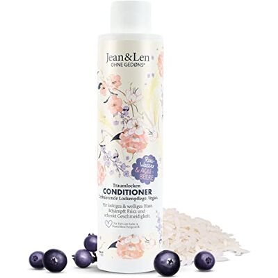 Jean & Len Traumlocken Conditioner met rijstwater en acaibessen, voor krullend en golvend haar, bestrijdt kroezen en geeft soepelheid, zonder parabenen en siliconen, veganistisch Jean & Len Traumlocken Conditioner met rijstwater en acaibessen, voor krullend en golvend haar, bestrijdt kroezen en geeft soepelheid, zonder parabenen en siliconen, veganistisch