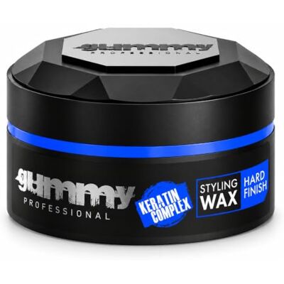 Gummy Styling Wax Hard Finish 150 ML Stevige modelleerwax voor kort en dik haar, harde grip, stekelige stijlen, dagelijks gebruik. Gummy Styling Wax Hard Finish 150 ML Stevige modelleerwax voor kort en dik haar, harde grip, stekelige stijlen, dagelijks gebruik.
