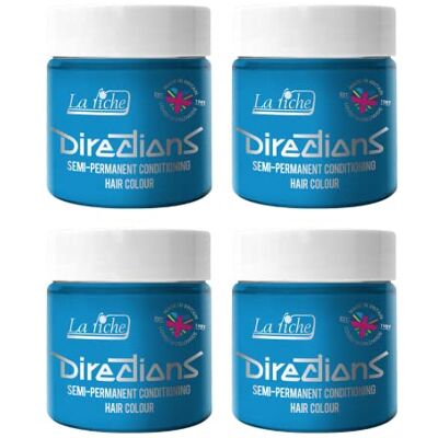 La Riche Directions Haarverf, semi-permanent, pastelblauw, 100 ml, 4 stuks La Riche Directions Haarverf, semi-permanent, pastelblauw, 100 ml, 4 stuks