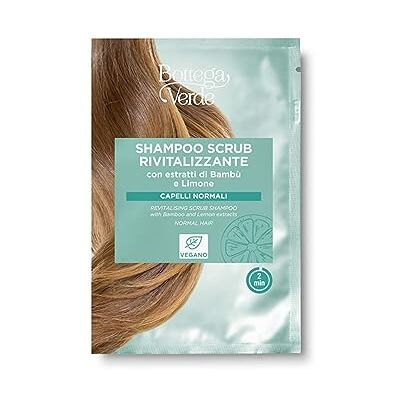 Bottega Verde Revitaliserende scrubshampoo met bamboe- en citroenextracten (10 ml) normaal haar Bottega Verde Revitaliserende scrubshampoo met bamboe- en citroenextracten (10 ml) normaal haar