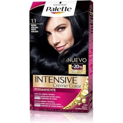Schwarzkopf Palette Intense Tint 1.1 Blauwachtig Zwart 2 eenheden Permanente haarkleur Schwarzkopf Palette Intense Tint 1.1 Blauwachtig Zwart 2 eenheden Permanente haarkleur