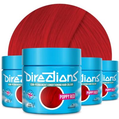 La Riche La Riché Directions Poppy Red Haarverf, semi-permanent, 88 ml, 4 stuks La Riche La Riché Directions Poppy Red Haarverf, semi-permanent, 88 ml, 4 stuks