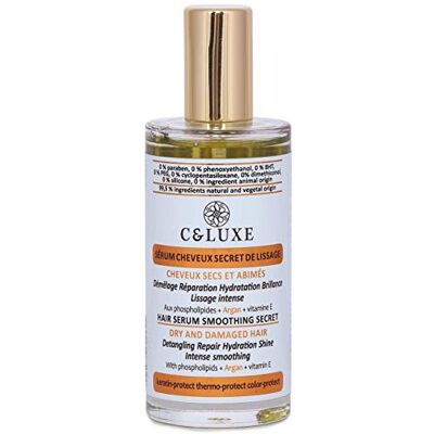 CELUXE Stijlserum voor droog en beschadigd haar, argan, fosfolipiden, keratine en hittebescherming, veganistisch, siliconenvrij, spray 50 ml CELUXE Stijlserum voor droog en beschadigd haar, argan, fosfolipiden, keratine en hittebescherming, veganistisch, siliconenvrij, spray 50 ml