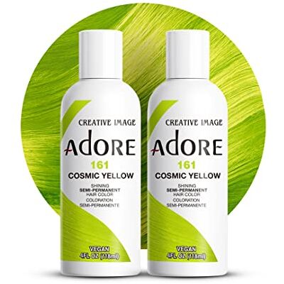 Adore Shining semi-permanente haarverf, kosmisch geel (161), 118 ml Adore Shining semi-permanente haarverf, kosmisch geel (161), 118 ml