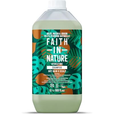 FAITH IN NATURE Natuurlijke kokosnootshampoo, hydraterend, veganistisch en niet getest op dieren, SLS en parabenen, normaal of droog haar, 400 ml FAITH IN NATURE Natuurlijke kokosnootshampoo, hydraterend, veganistisch en niet getest op dieren, SLS en parabenen, normaal of droog haar, 400 ml