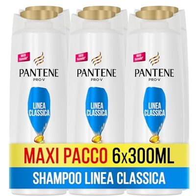 Pantene Pro-V Shampoo en conditioner en behandeling, klassieke 3-in-1 lijn, voor gezond en glanzend haar, verzorgt in slechts 1 stap, maxi-formaat 6 x 300 ml Pantene Pro-V Shampoo en conditioner en behandeling, klassieke 3-in-1 lijn, voor gezond en glanzend haar, verzorgt in slechts 1 stap, maxi-formaat 6 x 300 ml