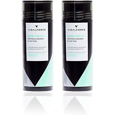 VIDALFORCE Haarverdichtingspoeder, haaruitval en haarwortels, natuurlijke keratine-microvezels tegen haaruitval, auburn (verpakking van 2 x 30 g = 60 g) VIDALFORCE Haarverdichtingspoeder, haaruitval en haarwortels, natuurlijke keratine-microvezels tegen haaruitval, auburn (verpakking van 2 x 30 g = 60 g)