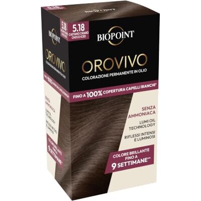 BIOPOINT Orovivo Kleurelixer, oliegeverfd haarset zonder ammoniak, voedende en verhelderende werking, geeft een intense en glanzende kleur, 142 ml BIOPOINT Orovivo Kleurelixer, oliegeverfd haarset zonder ammoniak, voedende en verhelderende werking, geeft een intense en glanzende kleur, 142 ml