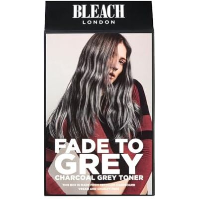 Bleach London Fade to Grey Tonerset zonder ammoniak voor blond haar met glad en glanzend complex Bleach London Fade to Grey Tonerset zonder ammoniak voor blond haar met glad en glanzend complex