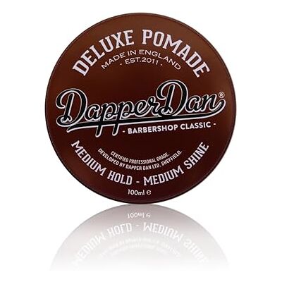 Dapper Dan Deluxe Pomade, middelsterke zalf, medium glans, citrus- en vanillegeur, per stuk verpakt (1 x 100 ml) Dapper Dan Deluxe Pomade, middelsterke zalf, medium glans, citrus- en vanillegeur, per stuk verpakt (1 x 100 ml)