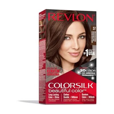 REVLON Colorsilk Dark Golden Brown 37, 4.4 Fluid Ounce by REVLON Colorsilk Dark Golden Brown 37, 4.4 Fluid Ounce by