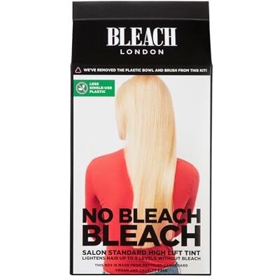 Bleach London Zonder bleekmiddel, sulfaatvrije kleur voor een zachte oplichting, neemt het haar tot 5 tinten lichter, geschikt voor alle haartypes, (complete set) Bleach London Zonder bleekmiddel, sulfaatvrije kleur voor een zachte oplichting, neemt het haar tot 5 tinten lichter, geschikt voor alle haartypes, (complete set)