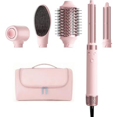 MESCOMB Airstyler 5-in-1, kapper met automatische krultang, ionische haardroger, heteluchtborstel en volume voor drogen, krullen, gladmaken en volume MESCOMB Airstyler 5-in-1, kapper met automatische krultang, ionische haardroger, heteluchtborstel en volume voor drogen, krullen, gladmaken en volume