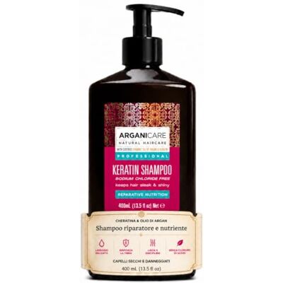 Arganicare Keratine shampoo 400 ml, prijs/100 ml: 3.99 EUR Arganicare Keratine shampoo 400 ml, prijs/100 ml: 3.99 EUR