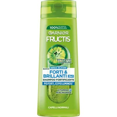Garnier Fructis 2-in-1 versterkende shampoo voor normaal haar, voor sterk en helder haar, met grapefruitextract en vitamine B6, sterk en glanzend, 250 ml Garnier Fructis 2-in-1 versterkende shampoo voor normaal haar, voor sterk en helder haar, met grapefruitextract en vitamine B6, sterk en glanzend, 250 ml