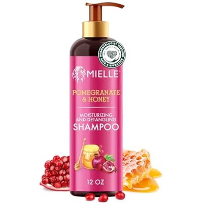 Mielle Organics Sulfaatvrije hydraterende ontwarrende shampoo voor krullend haar, type 4, 355 ml Mielle Organics Sulfaatvrije hydraterende ontwarrende shampoo voor krullend haar, type 4, 355 ml
