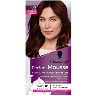 Perfect Mousse Schwarzkopf – haarkleur – permanent schuim zonder ammoniak – verzorgingsmasker 96% ingrediënten van natuurlijke oorsprong – bruin rood 388, 1 ml (1 stuk) Perfect Mousse Schwarzkopf – haarkleur – permanent schuim zonder ammoniak – verzorgingsmasker 96% ingrediënten van natuurlijke oorsprong – bruin rood 388, 1 ml (1 stuk)