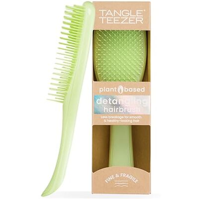 Tangle Teezer Ultimate Detangler op plantaardige basis, duurzaam, milieuvriendelijk, voor gekleurd, fijn en delicaat haar, borstel met zachte borstelharen, vermindert breuk en scheuren, matcha-groen Tangle Teezer Ultimate Detangler op plantaardige basis, duurzaam, milieuvriendelijk, voor gekleurd, fijn en delicaat haar, borstel met zachte borstelharen, vermindert breuk en scheuren, matcha-groen