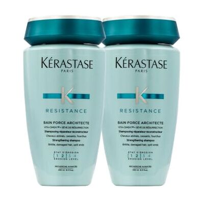 KÉRASTASE Resistance Bain Force Architecte fles, 250 ml, 2 stuks KÉRASTASE Resistance Bain Force Architecte fles, 250 ml, 2 stuks