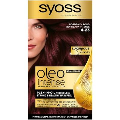 Syoss Oleo Intense Haarverf 4-23 Bordeaux Rood Syoss Oleo Intense Haarverf 4-23 Bordeaux Rood