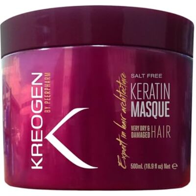 KREOGEN by Peerpharm Keratine masker voor zeer droog en beschadigd haar, 500 ml KREOGEN by Peerpharm Keratine masker voor zeer droog en beschadigd haar, 500 ml