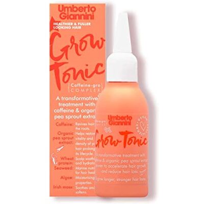 Umberto Giannini Grow Tonic Veganistische en dierproefvrije haargroeibehandeling – uniek cafeïnecomplex vermindert haaruitval in twee weken – natuurlijke bio-actieve ingrediënten – 75 ml Umberto Giannini Grow Tonic Veganistische en dierproefvrije haargroeibehandeling – uniek cafeïnecomplex vermindert haaruitval in twee weken – natuurlijke bio-actieve ingrediënten – 75 ml