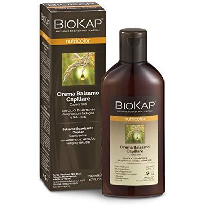 BIOKAP Nutricolor Premium conditioner 200 ml voor gekleurd haar plantaardige werkzame stoffen biologische arganolie wilgenextract rozemarijn eucalyptus veganistisch BIOKAP Nutricolor Premium conditioner 200 ml voor gekleurd haar plantaardige werkzame stoffen biologische arganolie wilgenextract rozemarijn eucalyptus veganistisch