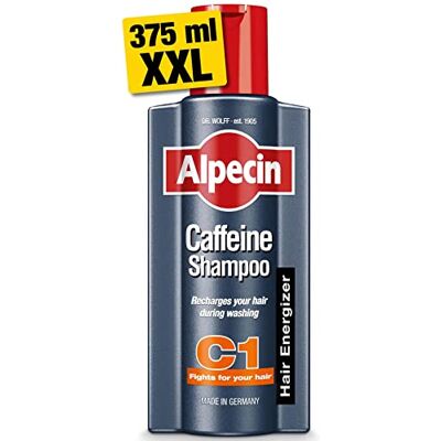 Alpecin C1 Shampoo 375 ml XXL cafeïne Voorkomt en vermindert haaruitval Natuurlijke shampoo voor mannen Energizer voor sterk haar haarverzorging voor mannen Made in Germany Alpecin C1 Shampoo 375 ml XXL cafeïne Voorkomt en vermindert haaruitval Natuurlijke shampoo voor mannen Energizer voor sterk haar haarverzorging voor mannen Made in Germany