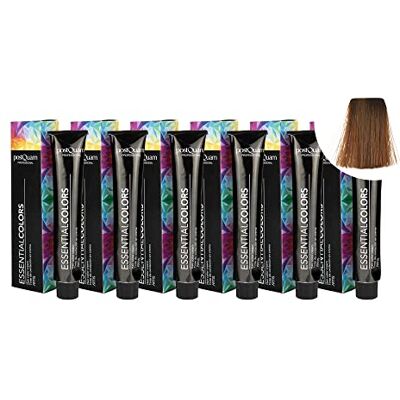 POSTQUAM 6 stuks professionele haarverf met hoge dekking, permanente kleuring, 100% dekking van wit haar, garandeert een gelijkmatige en duurzame natuurlijke kleur meer dan POSTQUAM 6 stuks professionele haarverf met hoge dekking, permanente kleuring, 100% dekking van wit haar, garandeert een gelijkmatige en duurzame natuurlijke kleur meer dan
