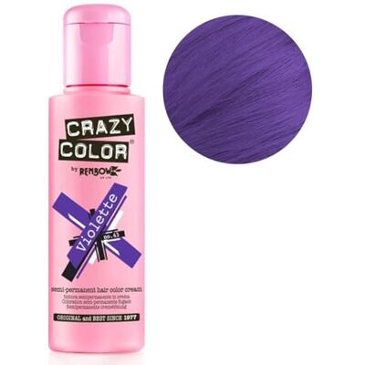 Crazy Color , tijdelijke kleuring, paars, 100 ml Crazy Color , tijdelijke kleuring, paars, 100 ml