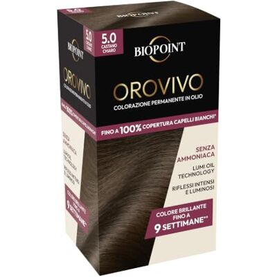 BIOPOINT Orovivo Haarverf Lichtbruin 5.0 60ml BIOPOINT Orovivo Haarverf Lichtbruin 5.0 60ml