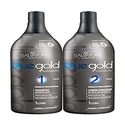 SALVATORE Premium Blue Gold Progressive Borstel 2 x 1L SALVATORE Premium Blue Gold Progressive Borstel 2 x 1L