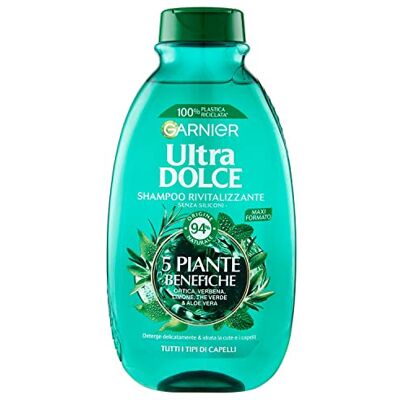 Garnier Ultra zachte shampoo voor 5 planten, shampoo voor normaal haar, 300 ml Garnier Ultra zachte shampoo voor 5 planten, shampoo voor normaal haar, 300 ml