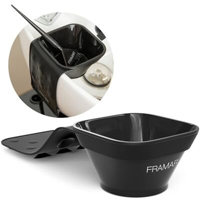 FRAMAR Toning Tub Haarverf Mengkommen Set Haarverfkom, Mengkommenset, Zwarte Kom voor Haarverf, Haartoner, Haarverfset, Kapsalonbenodigdheden, Zuigkom voor Haarverf 2 stuks FRAMAR Toning Tub Haarverf Mengkommen Set Haarverfkom, Mengkommenset, Zwarte Kom voor Haarverf, Haartoner, Haarverfset, Kapsalonbenodigdheden, Zuigkom voor Haarverf 2 stuks