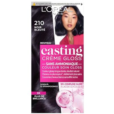 L'Oreal Men Expert L'Oréal Paris Casting Crème Gloss Haarverf, semi-permanent, blauwachtig 10% glycolzuur glosscomplex, dekt wit haar, 3 x glanzender, tot 32 shampoos L'Oreal Men Expert L'Oréal Paris Casting Crème Gloss Haarverf, semi-permanent, blauwachtig 10% glycolzuur glosscomplex, dekt wit haar, 3 x glanzender, tot 32 shampoos